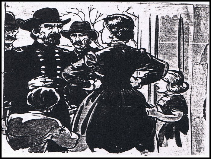 1949 Courier-Journal illustration of the Buell–McCoy incident