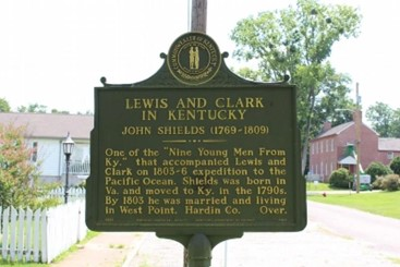 Illustration representing John Shields and the Lewis and Clark Expedition.