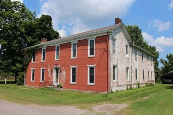 Historic photograph of the Ditto–Lansdale House, used as a Civil War hospital.