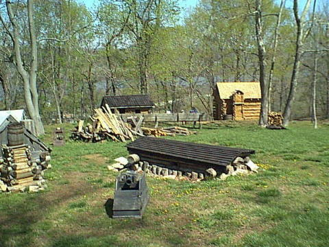 View of the Central Area of Fort Duffield, the open interior ground where soldiers worked, gathered supplies, and carried out daily operations during the winter of 1861–62.