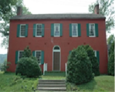 The James Young House, where Clara Barton established her headquarters during the 1884 flood.
