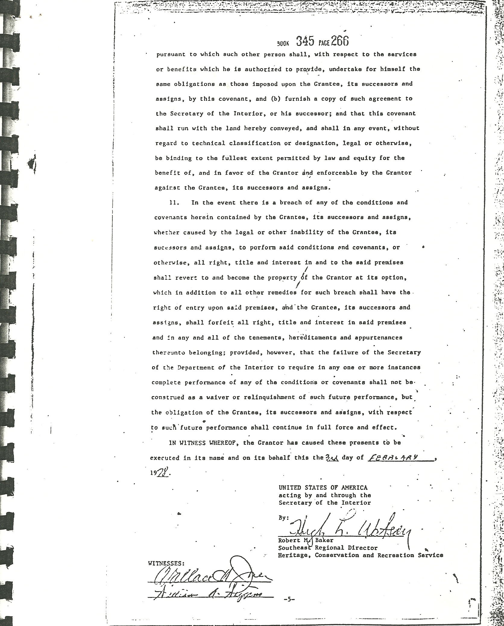 Fort Duffield Deed Page 5